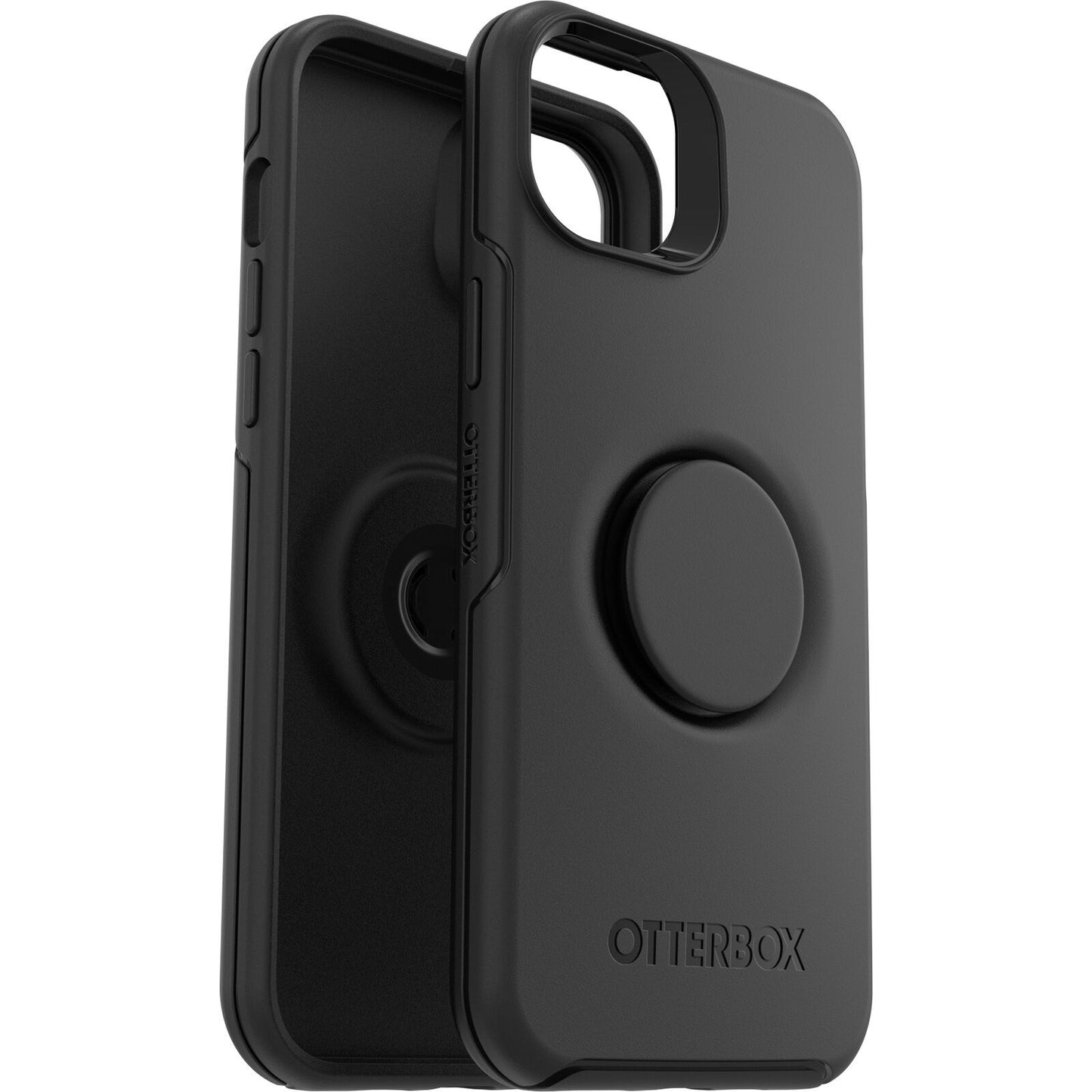 OTTERBOX Apple iPhone 14 Plus Otter + Pop Symmetry Series Antimicrobial Case - Black (77-88743), Durable Protection, Swappable PopTop