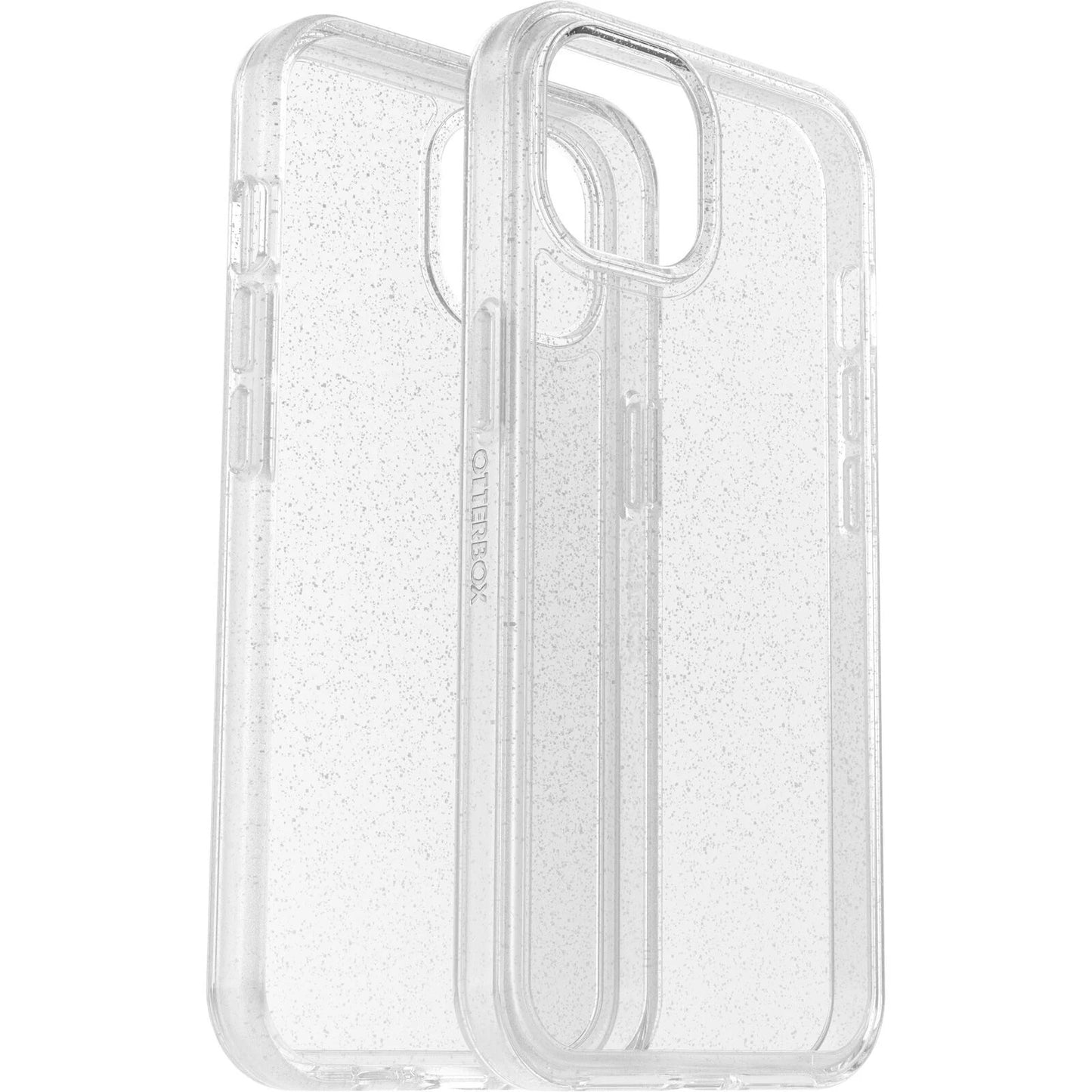 OTTERBOX Apple iPhone 14 / iPhone 13 Symmetry Series Clear Antimicrobial Case - Stardust (Clear Glitter) (77-88612), Ultra-Sleek Design