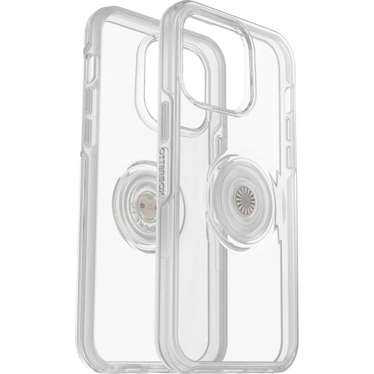 OTTERBOX Apple iPhone 14 Pro Max Otter + Pop Symmetry Series Clear Case - Clear Pop (77-88813), 3X Military Standard Drop Protection