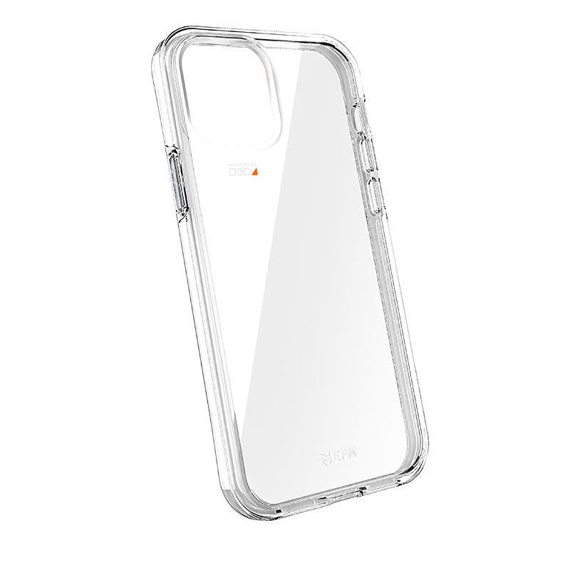 FORCE TECHNOLOGY Aspen Case for Apple iPhone 12 mini - Clear EFCDUAE180CLE, Antimicrobial, 6m Military Standard Drop Tested, Compatible with MagSafe, Slim design