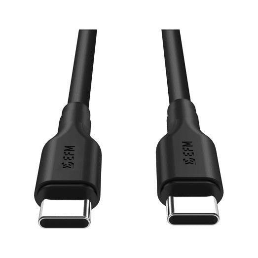 FORCE TECHNOLOGY Type-C to Type-C Charge Cable 2M - Black EFPC2CU932BLA, Optimal Charge and Data Speeds, Optimal Charge and Sync, 360° Rotatable Cable