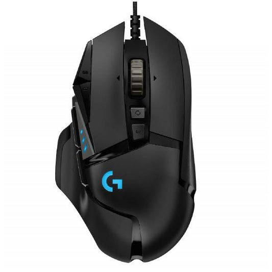 Logitech Wired Gaming Mouse, Proteus Core G502, USB, Right Handed, 11 Programmable Buttons, DPI Switching, 1ms Report Rate