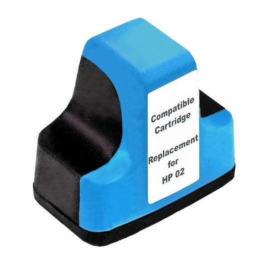 HP Compatible #02 Cyan High Capacity Remanufactured Inkjet Cartridge