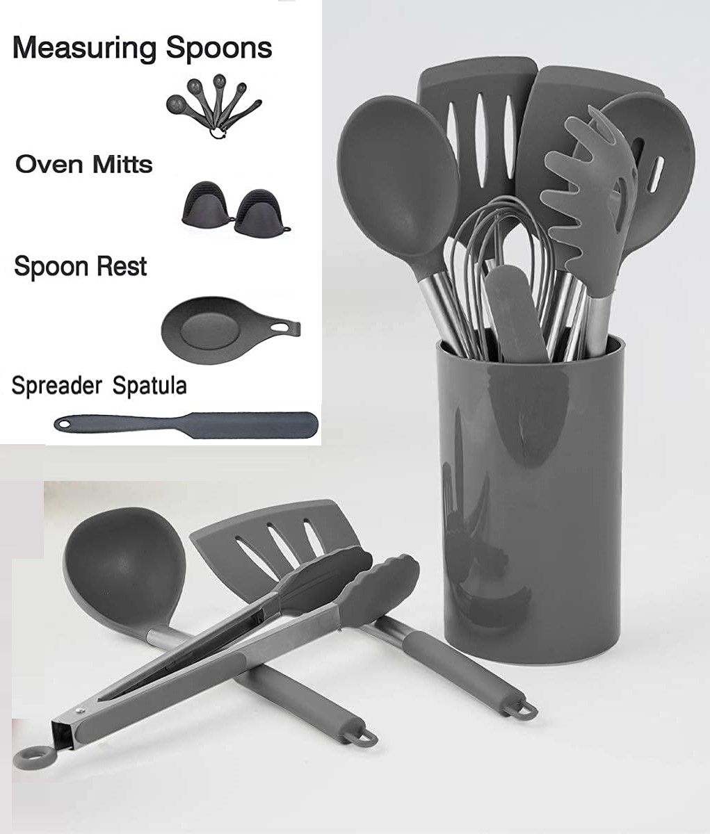 20 Pcs Silicone Cooking Utensil Set for Kitchen (BPA Free)