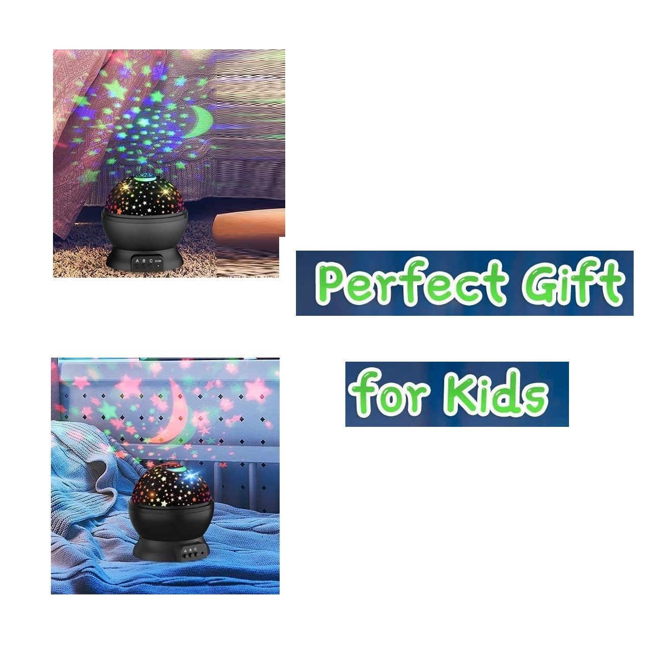 Rotating Star Sky Night Lamp for Kids