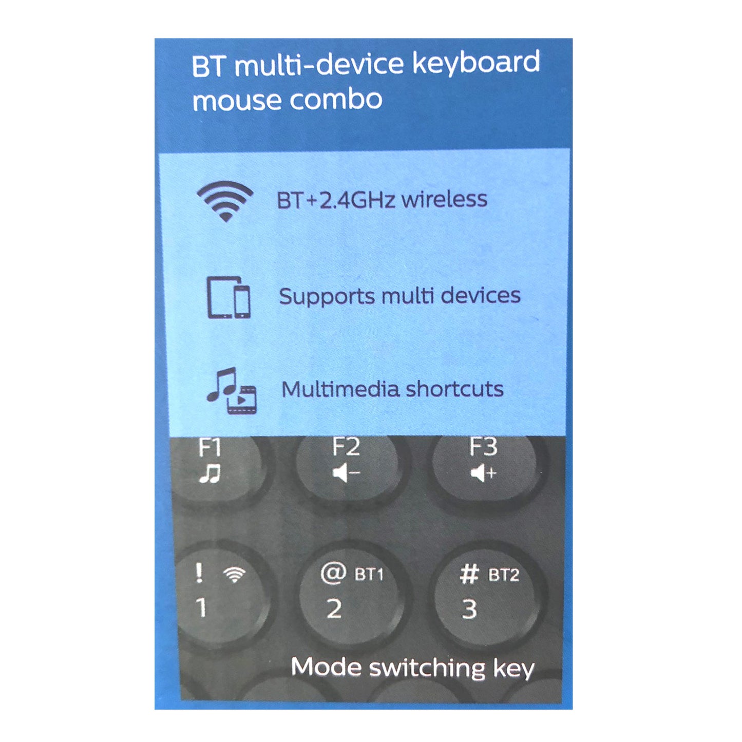 Philips Wireless Compact Keyboard and Mouse Set BT 2.4Ghz