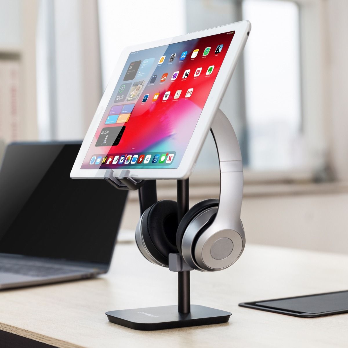 mbeat Stage S3 2-in-1 Headphone and Tiltable Phone Holder Stand