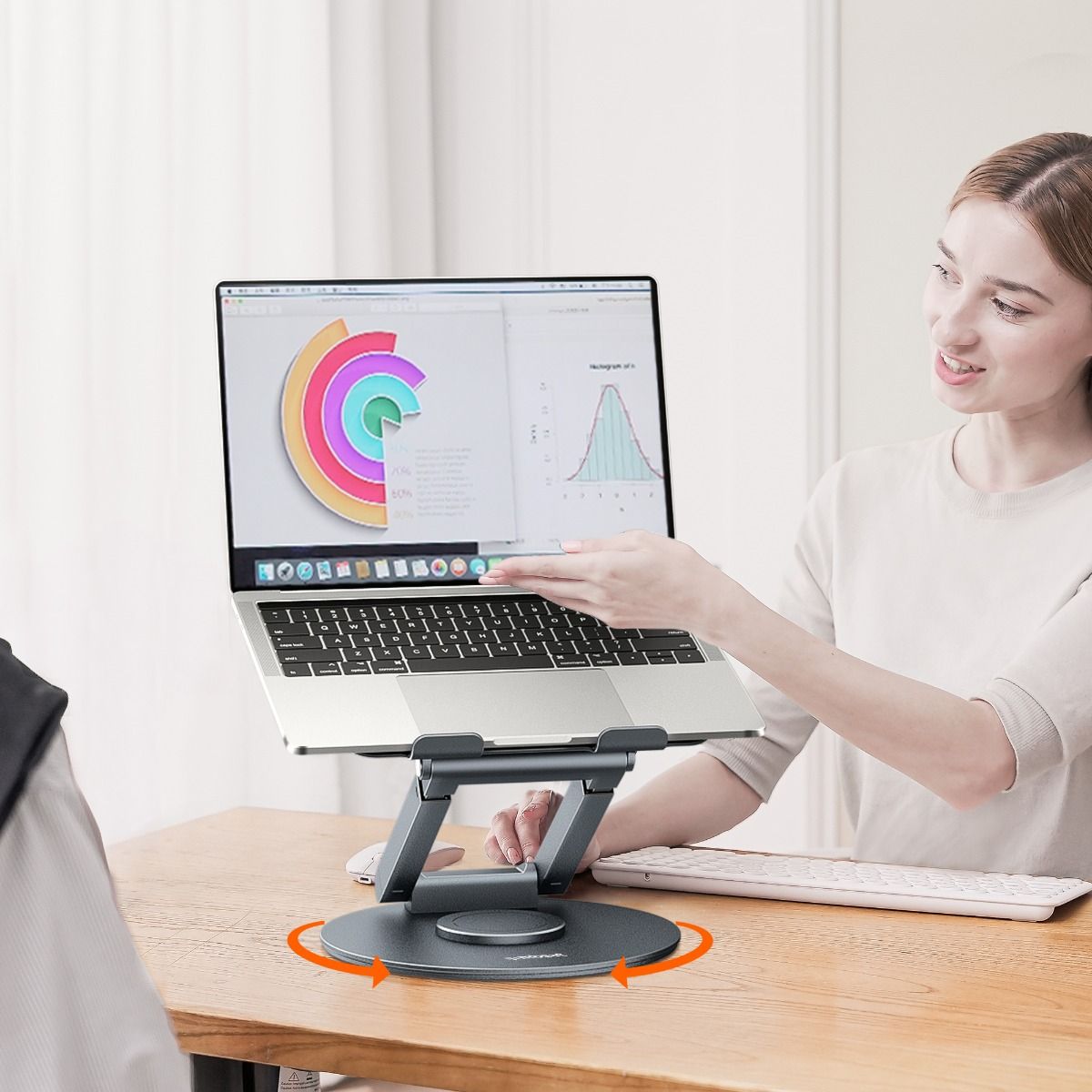 mbeat Stage S9 Rotating Laptop Stand with Telescopic Height Adjustment