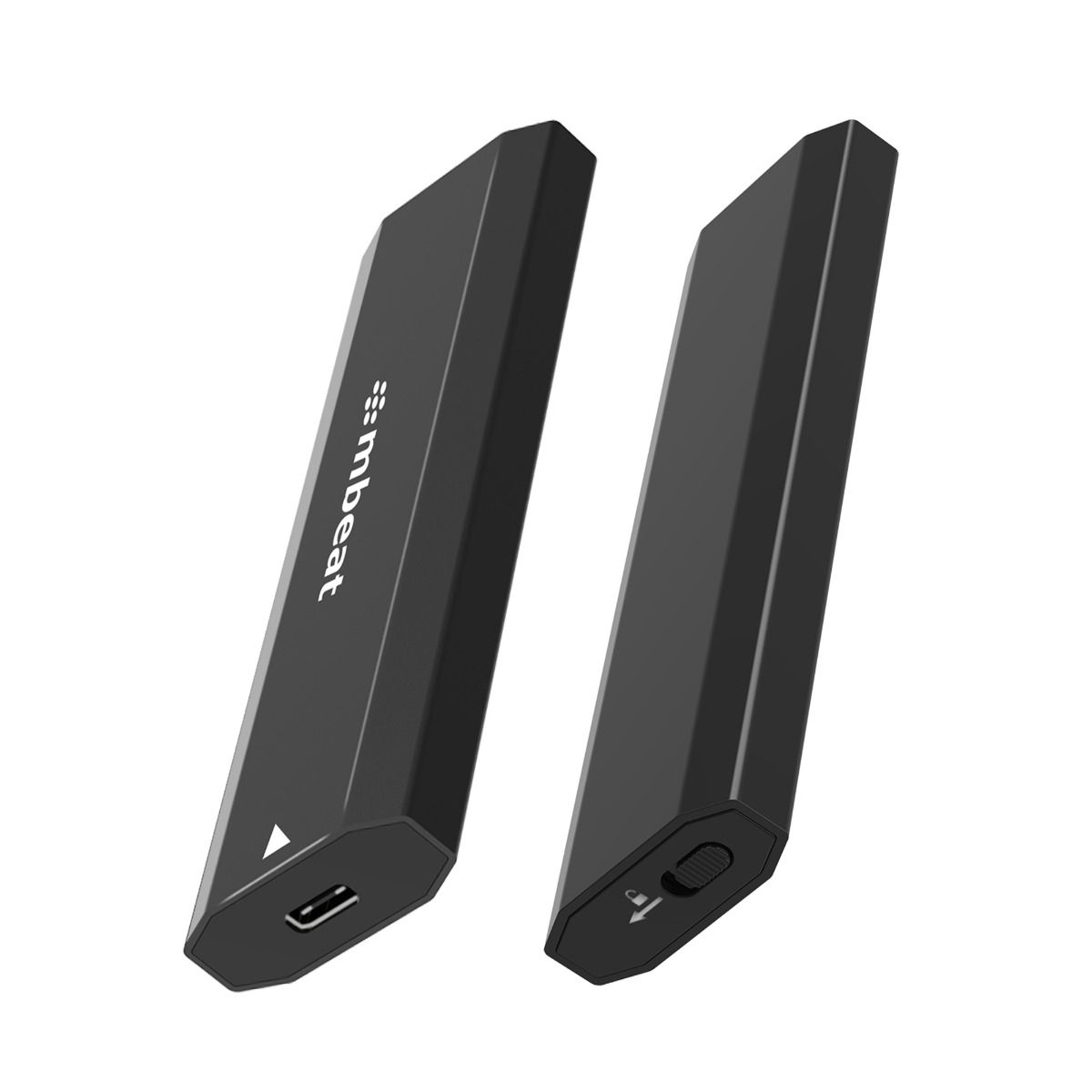 mbeat Elite USB-C to M.2 SSD Enclosure (M-Key, B+M Key) - Matte Black