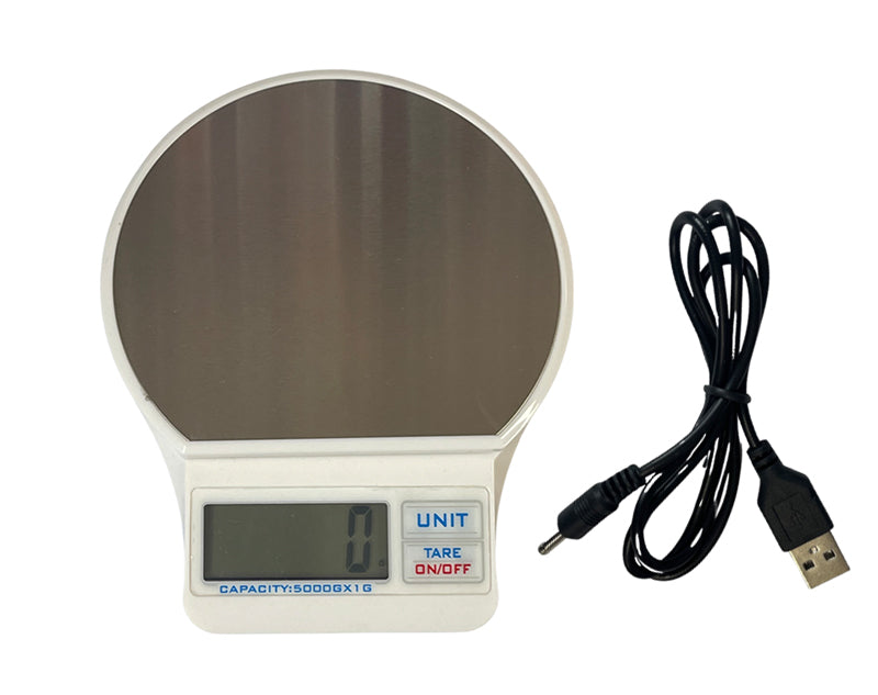 Digital Kitchen Scale Backlit LCD Display Weighing Modes Tare Function Touch Screen HY26