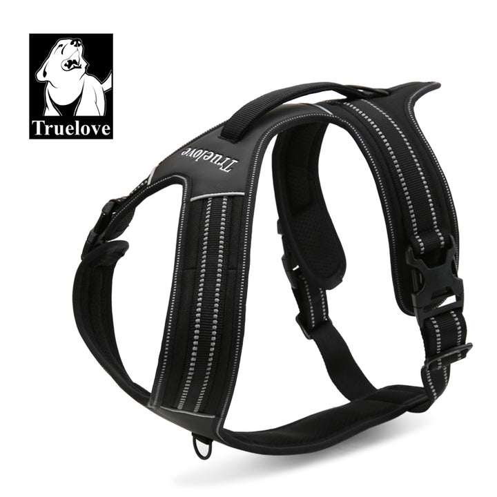 Reflective Heavy Duty Harness Black L