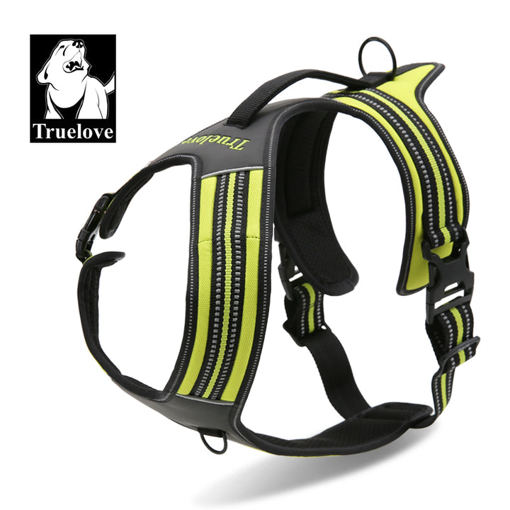 Reflective Heavy Duty Harness Neon Yellow L