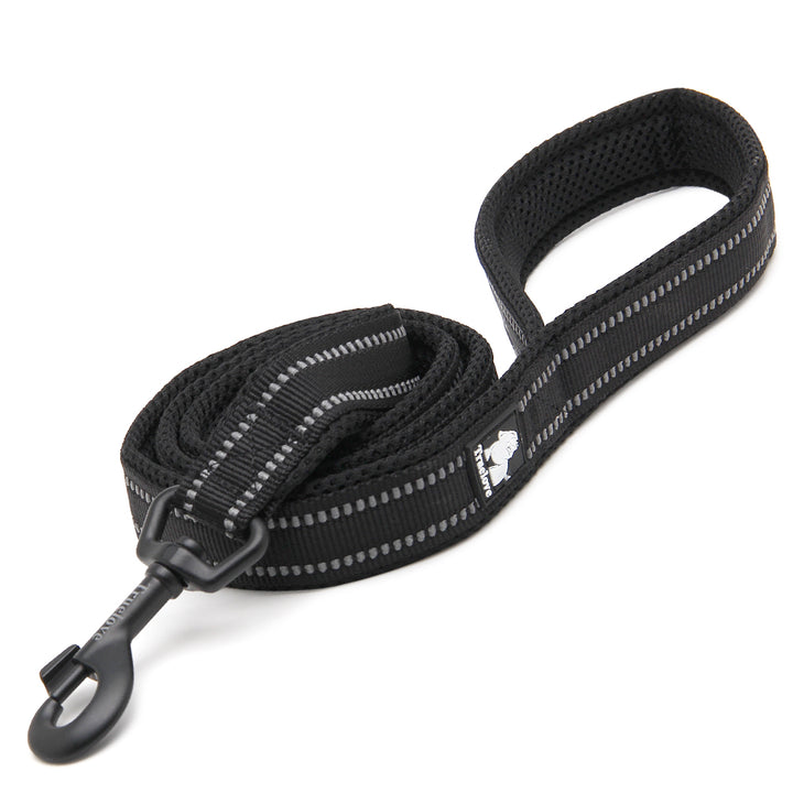 Reflective Pet Leash 2 meters Black XS