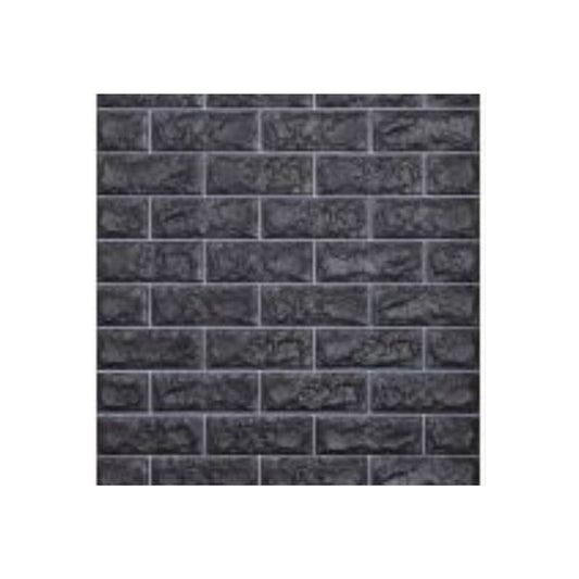 10PCS 3D Foam Black Brick Self Adhesive Home Wallpaper Panels 70 x 77cm