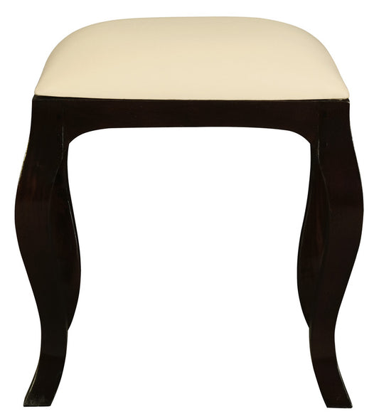 Eloise Cabriole Leg Dressing Stool (Chocolate)