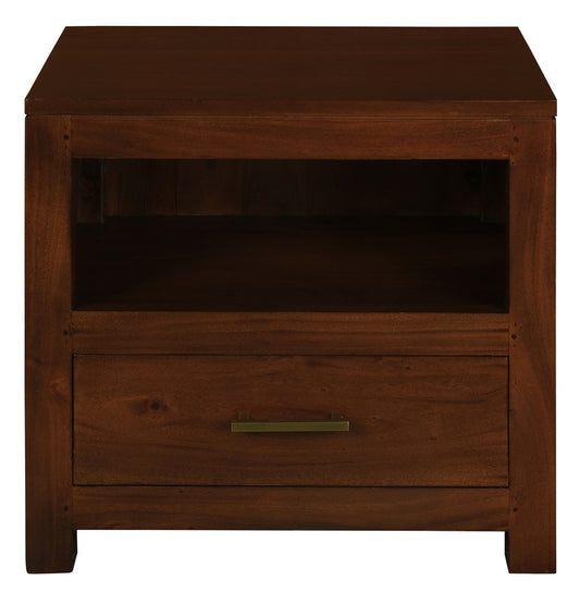 Paris 1 Drawer Lamp Table (Mahogany)