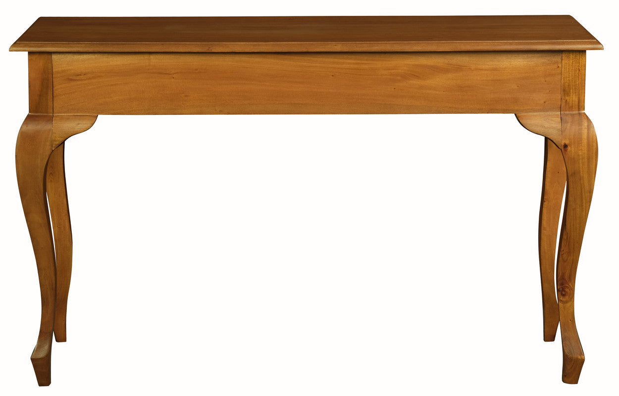 Queen Ann 2 Drawer Sofa Table (Light Pecan)