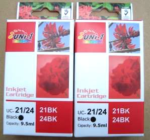 Compatible Premium Ink Cartridges BCI24  Black Cartridges (2) - for use in Canon Printers