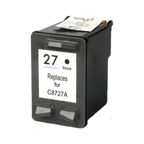 Compatible Premium Ink Cartridges 27BK Black Remanufactured Inkjet Cartridge - for use in HP Printers