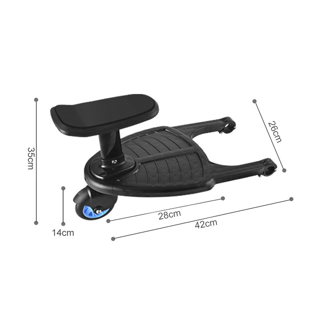 Stroller Step Board Toddler Buggys Wheel Standing Board Skateboard For Pram Kids Blue