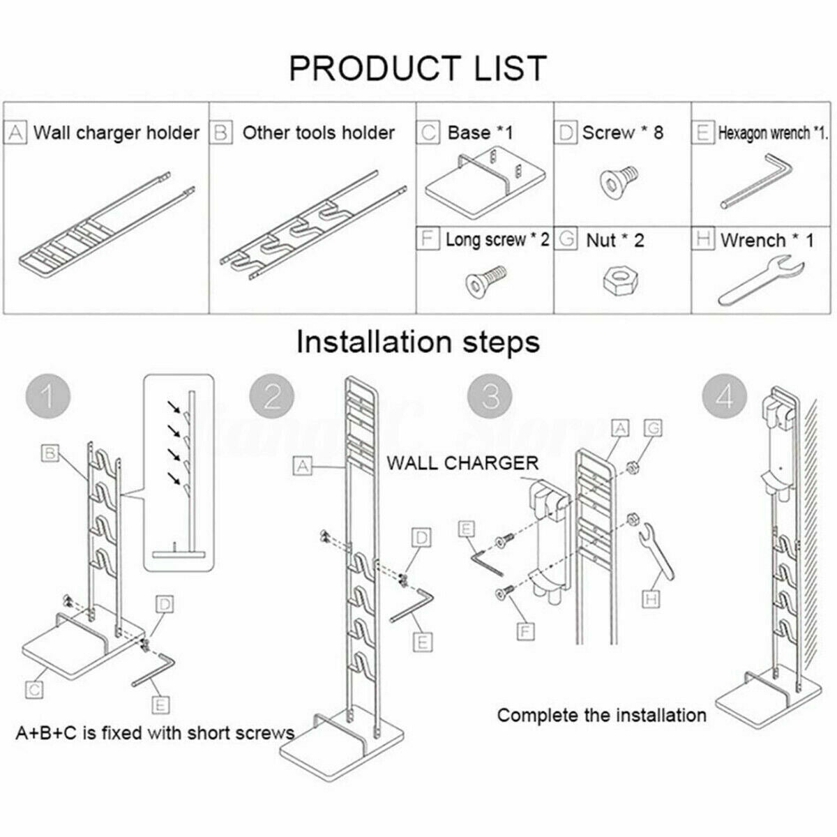 Freestanding Cordless Vacuum Cleaner Stand Rack Holder For Dyson V6 7 V8 V10 V11