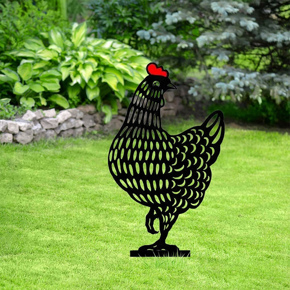 Garden Ornaments Chicken Yard Art Garden Backyard Lawn Decor Gift Easter Decor