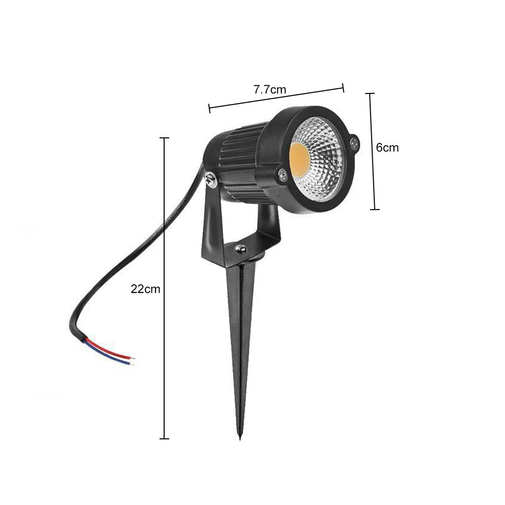 10PCS 12V LED Waterproof Outdoor Garden Spotlights Landscape Light Flood Lights Cool White