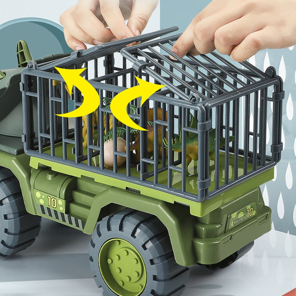 Dinosaur Truck Toy Transport Car Toy Inertial Cars Carrier Vehicle Gift Kids