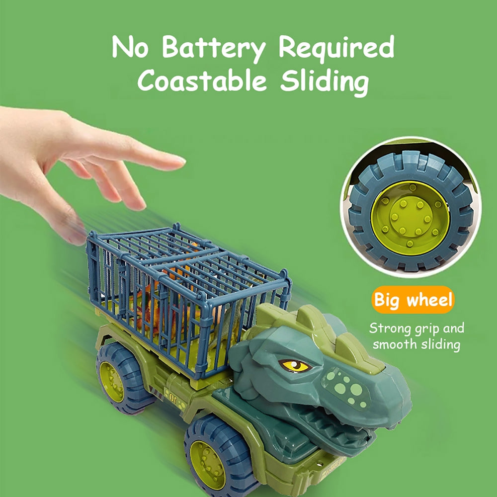 Dinosaur Truck Toy Transport Car Toy Inertial Cars Carrier Vehicle Gift Kids