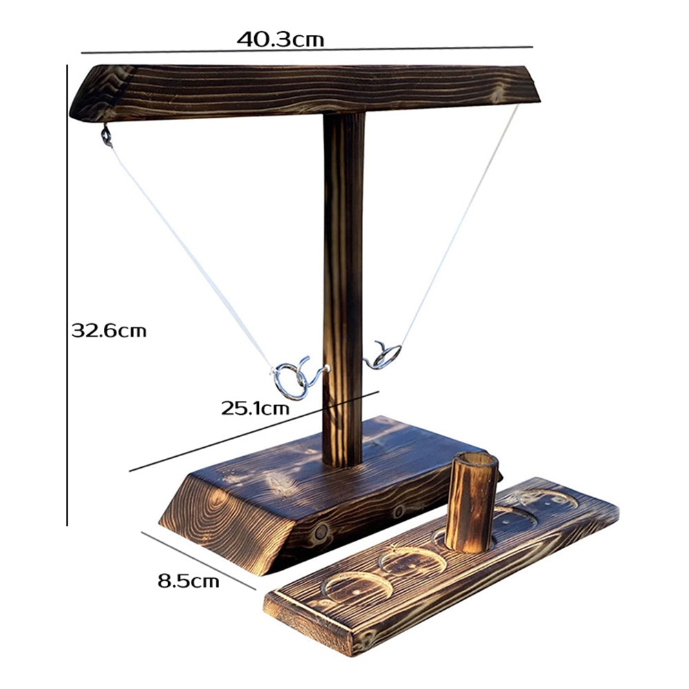 Hook and Ring Toss Battle Bars Game Quick-paced Interactive Game For Family