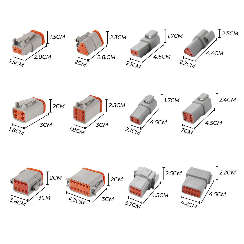 1000PCS Deutsch DT Connector Plug Kit With Genuine Deutsch Crimp Tool Auto Marine