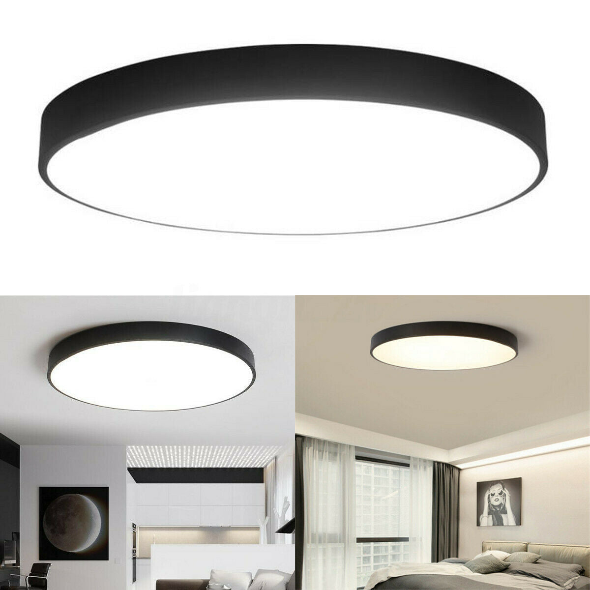 30CM LED Ceiling Light Modern Surface Mount Flush Panel Downlight Ultra-thin