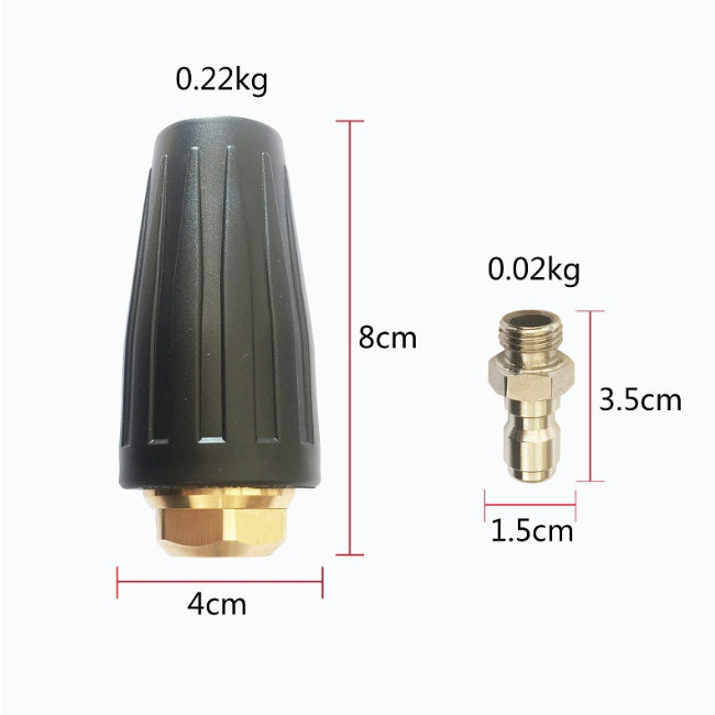4000PSI Pressure Washer Turbo Head Nozzle For High Pressure Water Cleaner 1/4''