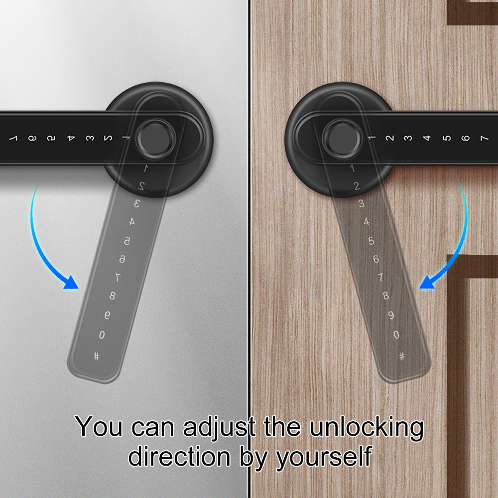 Smart Fingerprint Door Lock Electronic Handle Digital Password Bluetooth Key APP