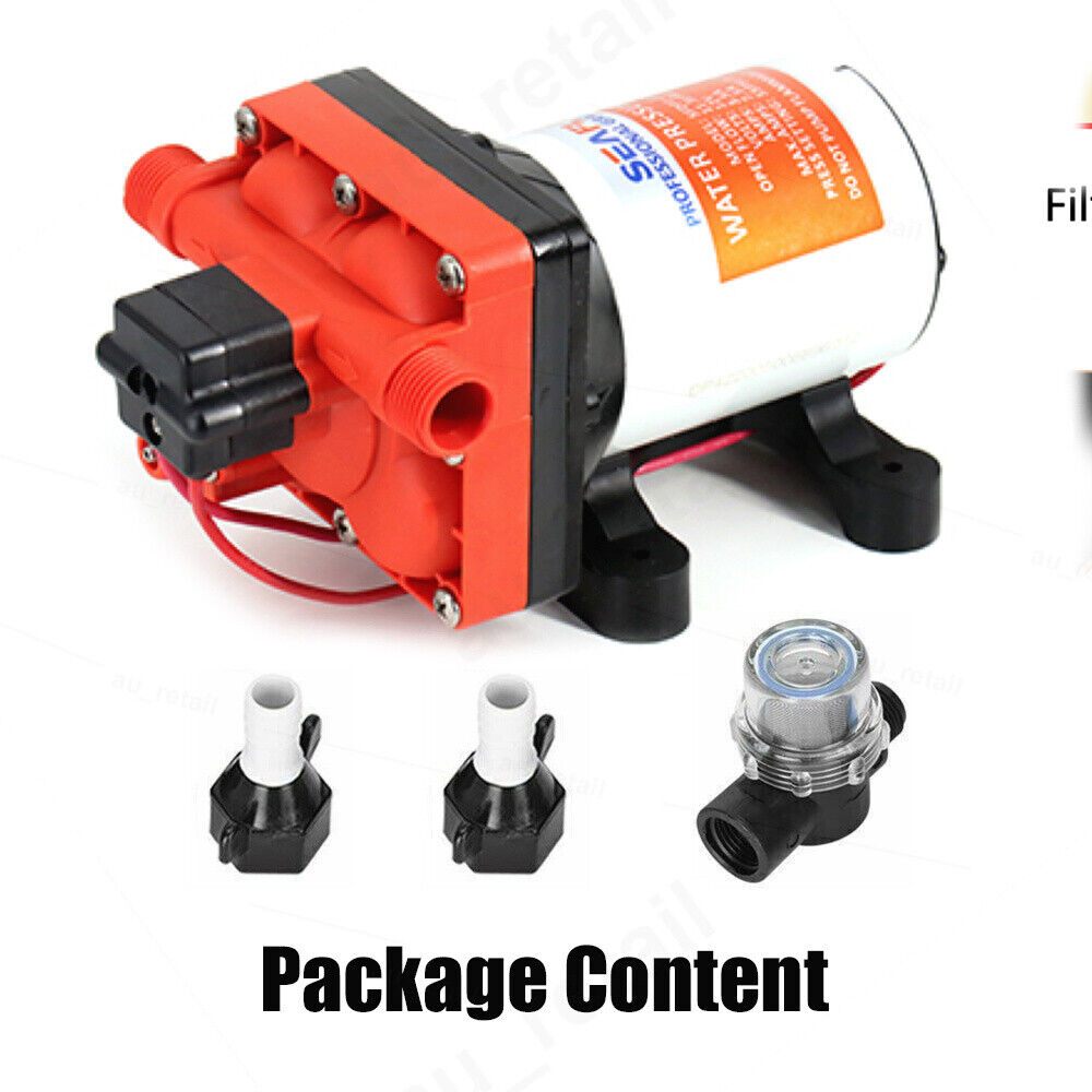 Seaflo 55PSI Pressure 12V Water Pump 11.3LPM For Caravan RV Boat Camper Trailer