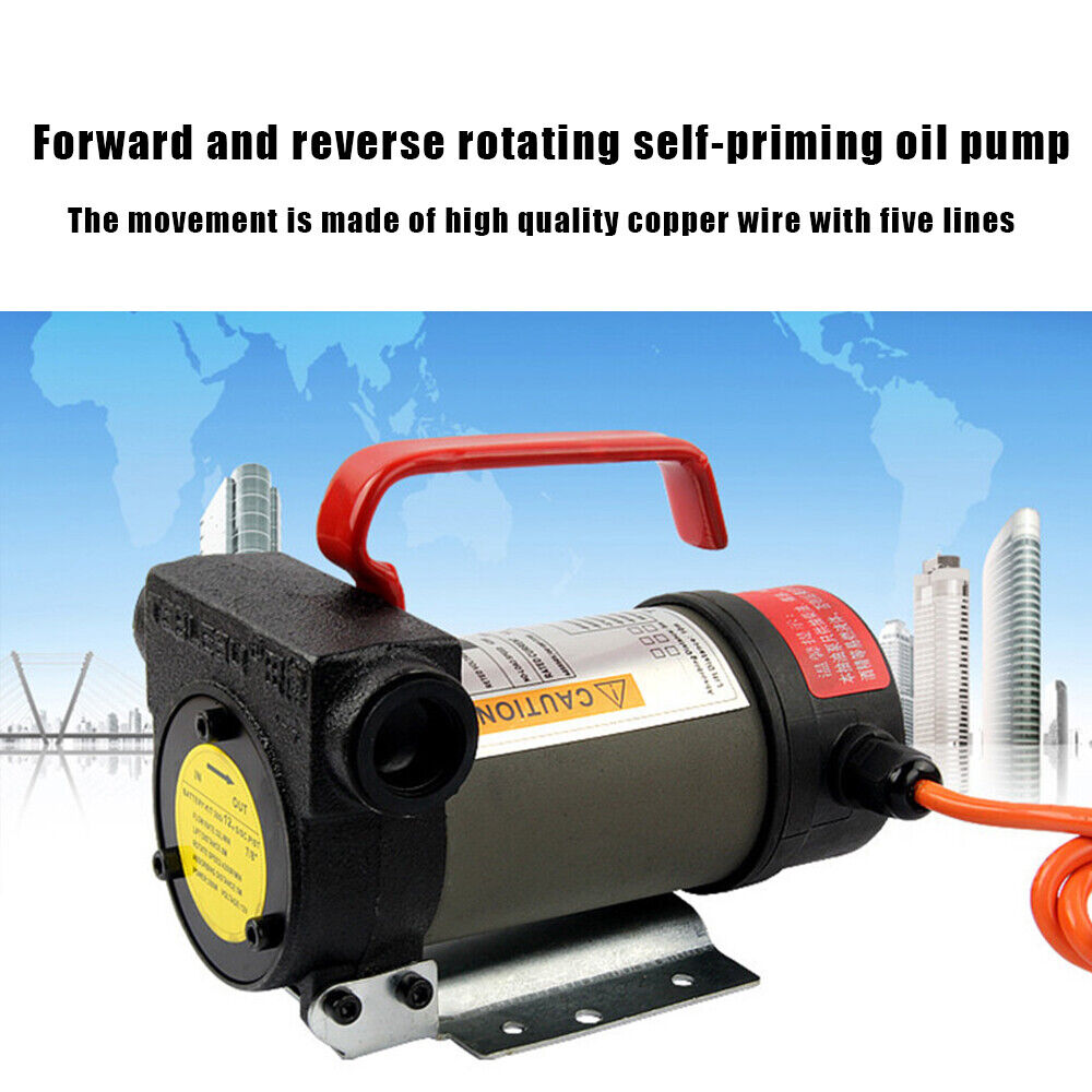 12V Electric Car Diesel Bowser Transfer Pump Oil Fuel Extractor Bowser Petrol