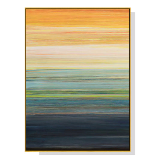 50cmx70cm The Magic Hour I Gold Frame Canvas Wall Art