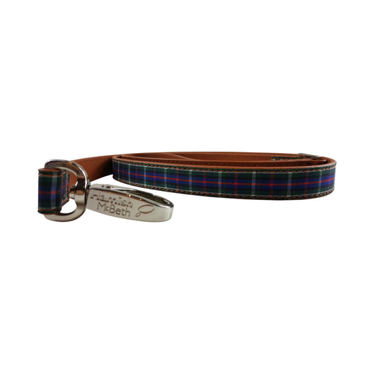 Highland Blue Tartan Dog Lead