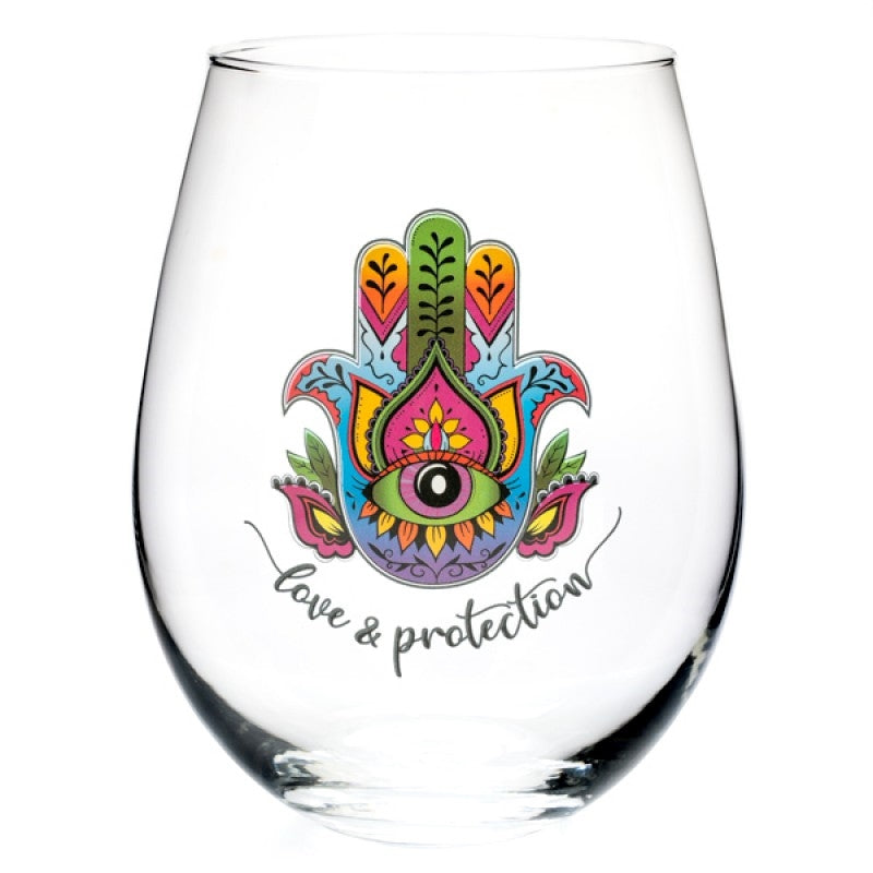 Hamsa Tallulah Wellness Stemless Glass