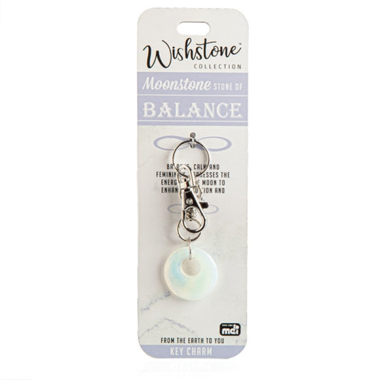 Wishstone Collection Moonstone Key Charm
