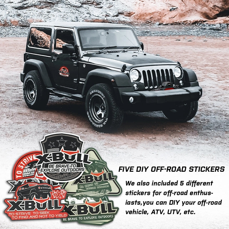 X-BULL KIT1 Recovery track Board Traction Sand trucks strap mounting 4x4 Sand Snow Car RED