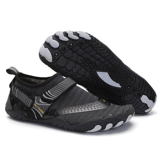 Men Women Water Shoes Barefoot Quick Dry Aqua Sports Shoes - Black Size EU36 = US3.5