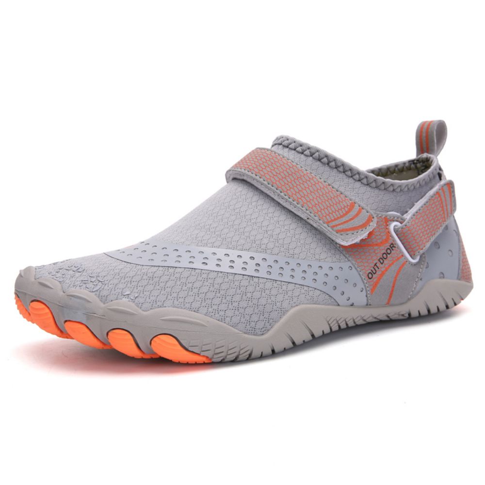 Men Women Water Shoes Barefoot Quick Dry Aqua Sports Shoes - Grey Size EU43 = US8.5