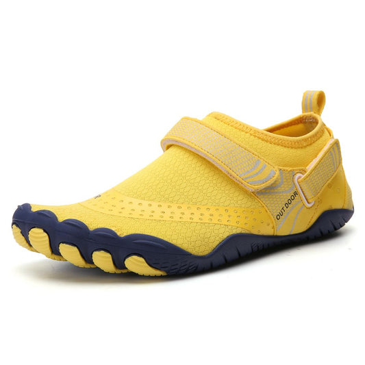 Women Water Shoes Barefoot Quick Dry Aqua Sports Shoes - Yellow Size EU37 = US4