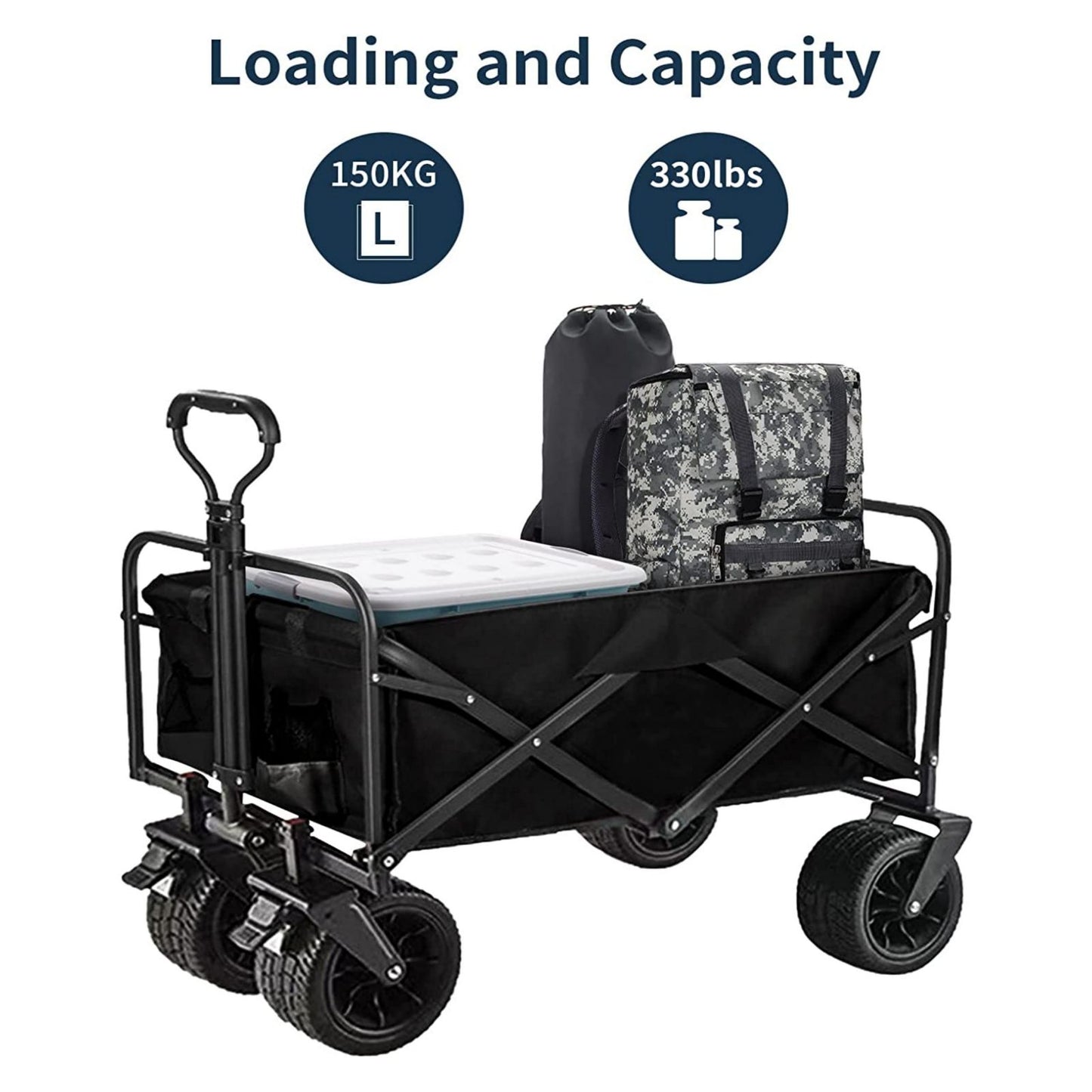 Folding Cart Large Black