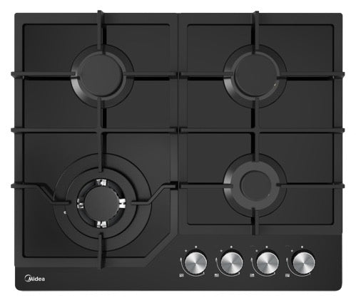 Gas Glass Cooktop 60cm Black