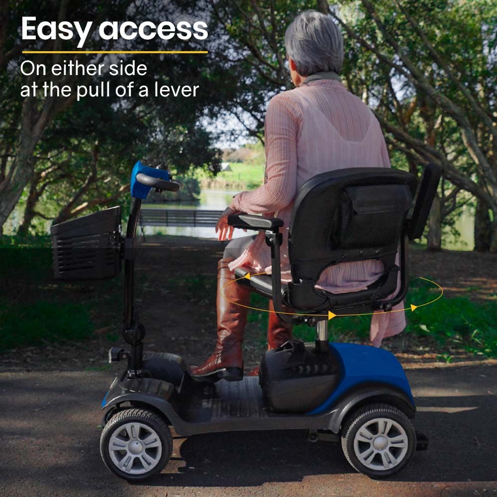 EQUIPMED Mobility Scooter Electric Motorised 4 Wheel Power Portable Folding