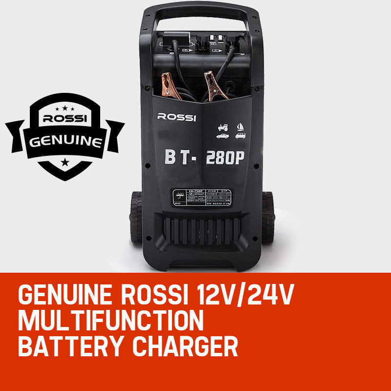 ROSSI Car Battery Charger 280A 12v/24v Jump Starter ATV Boat Truck Tractor