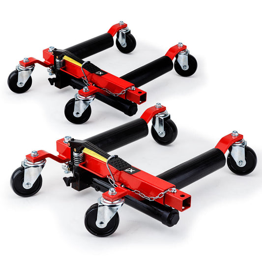 T-REX Vehicle Positioning Jacks Hydraulic - 2 x 12 Wheel Dolly Car Go Jack Pair