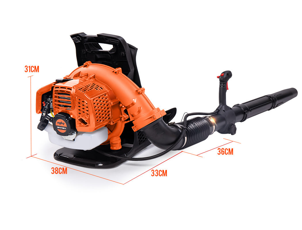 MTM 65CC Petrol Backpack Leaf Blower - Commercial 2 Stroke Garden Yard Tool Back